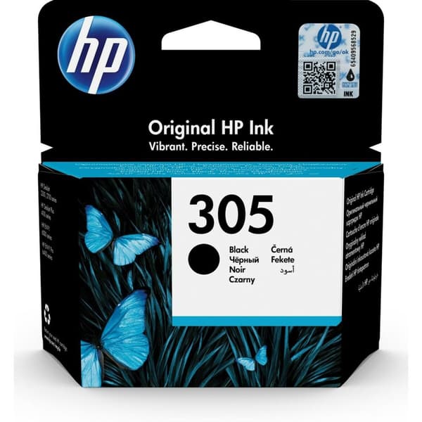 Original blækpatron HP 305 Sort