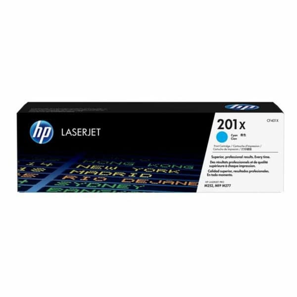 HP Original 201X LaserJet-tonerpatron med høj kapacitet, cyan