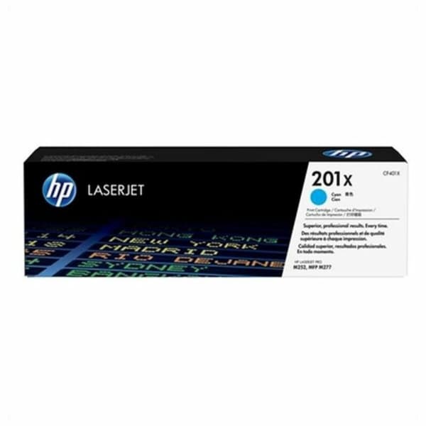 HP Original 201X LaserJet-tonerpatron med høj kapacitet, cyan
