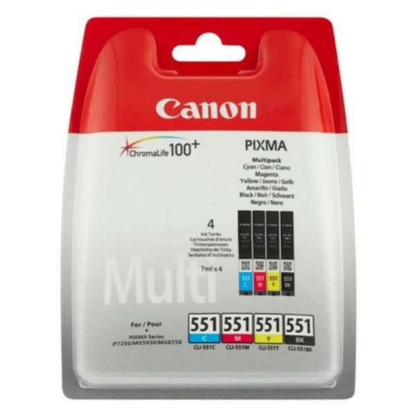 Originale Blekkpatroner Canon CLI 551 Flerfarget