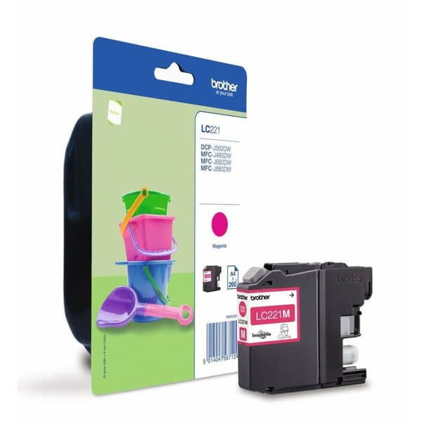 Originale Blekkpatroner Brother LC-221M Blå Magenta