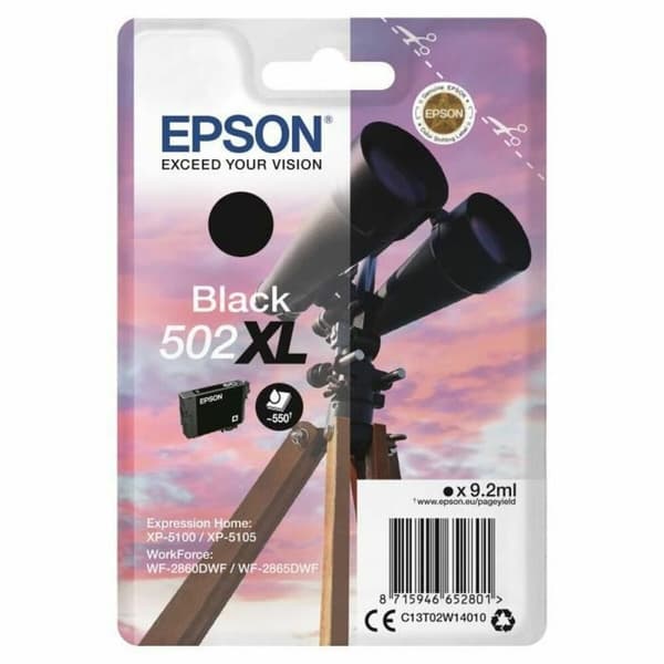 Originale Blekkpatroner Epson C13T02W14020 Svart