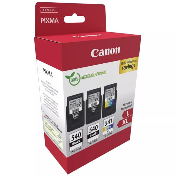 Originale Blekkpatroner Canon PG-540LX2/CL-541XL Svart/Cyan/Magenta/Gul
