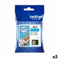 Miniatyrbilde 1 av 2: Originale Blekkpatroner Brother LC421 Cyan (5 enheter)