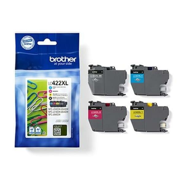 Originale Blekkpatroner Brother LC422XL Svart/Cyan/Magenta/Gul (4 enheter)