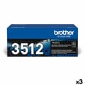 Miniatyrbilde 1 av 3: Originale Toner Brother TN3512 Svart (3 enheter)