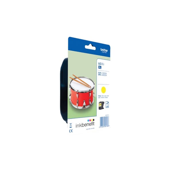 Originale Blekkpatroner Brother LC-22UYBP Gul