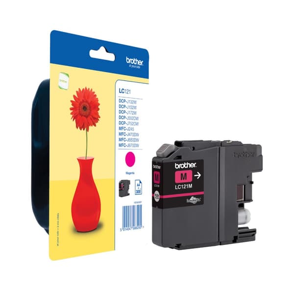 Originale Blekkpatroner Brother LC-121M Svart Magenta