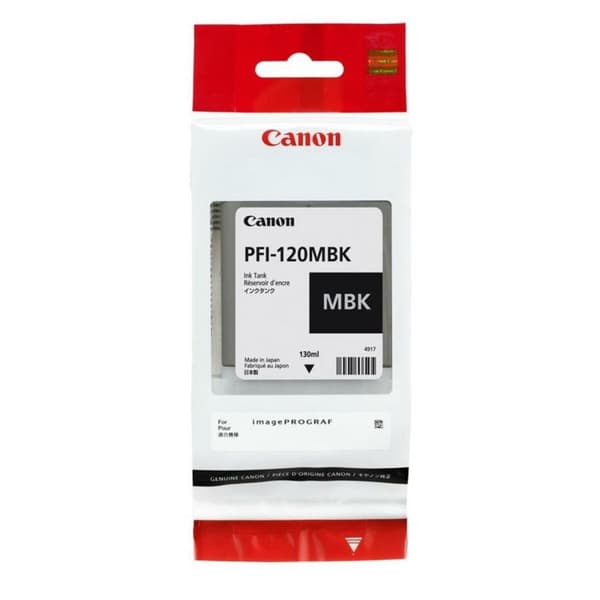 Originale Blekkpatroner Canon PFI-120MBK Svart Matt tilbake