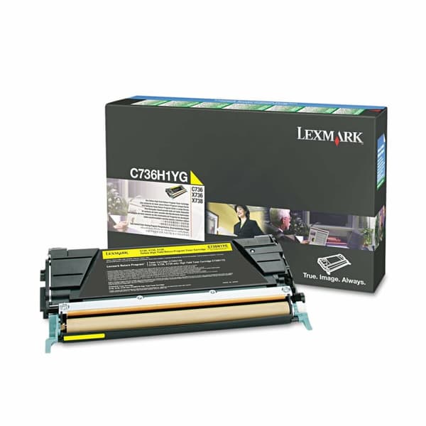 Originale Toner Lexmark C736H1YG Gul