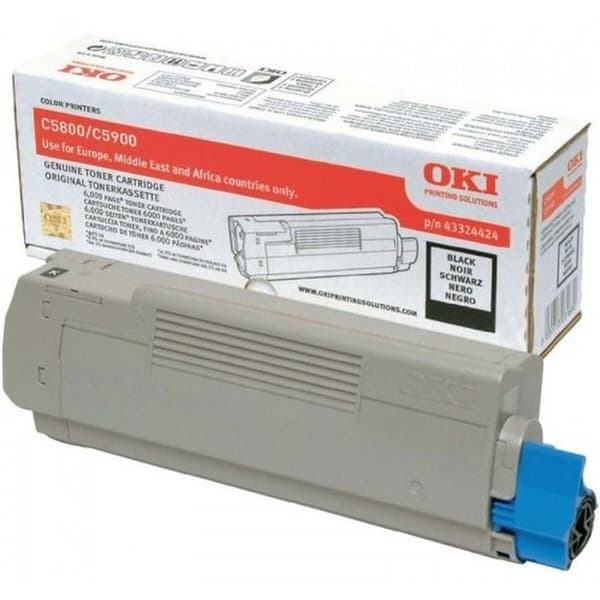 Originale Toner OKI 43324424 Svart