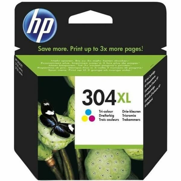 Alkunperäinen mustepatruuna HP 304XL Keltainen Magenta 7 ml