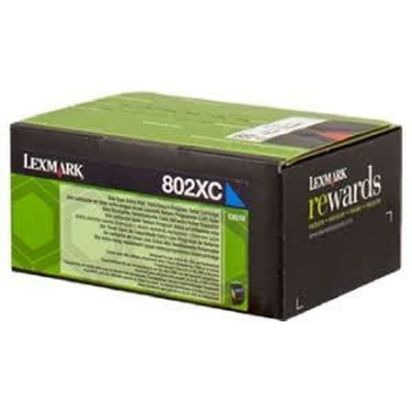 Väriaine Lexmark 802XC Sininen Syaani