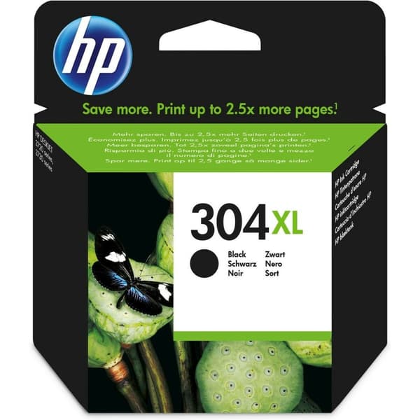 Alkunperäinen mustepatruuna HP 304XL Musta