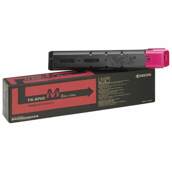 Alkuperäinen mustepatruuna Kyocera TK-8705M Musta Magenta