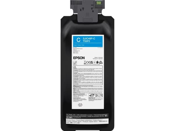 Epson T55P2 - 480 ml - cyan - original - box - bläckpaket - för EPL C8000E