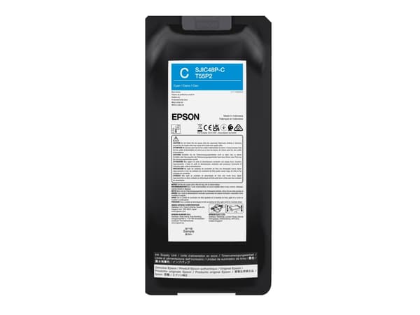 Epson T55P2 - 480 ml - cyan - original - box - bläckpaket - för EPL C8000E