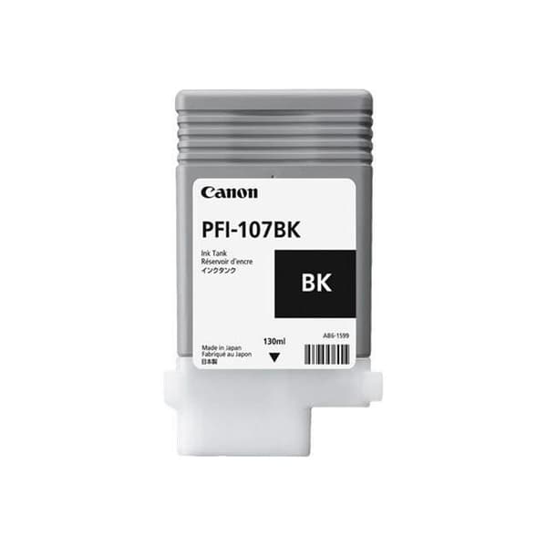 Canon PFI-107BK svart bläckpatron - Kapacitet 130 ml - Kompatibel med Canon imagePROGRAF 680/685/780/785