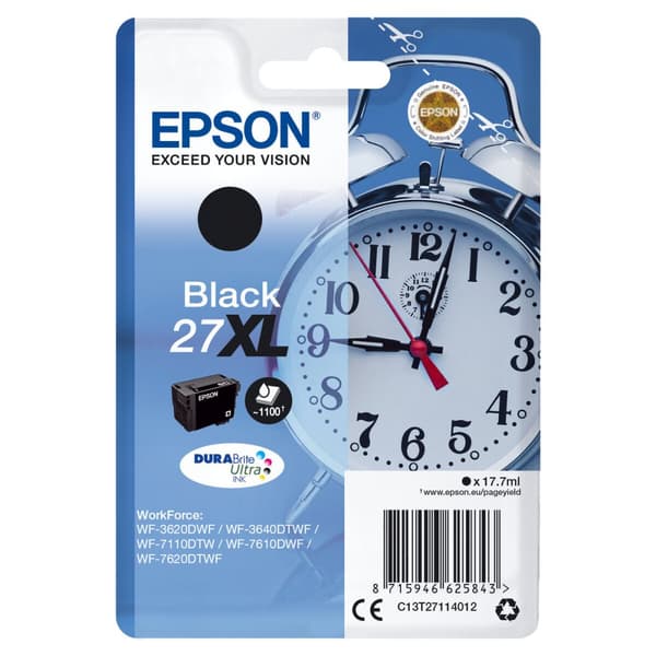 Original Bläckpatron Epson C13T27114012 Svart