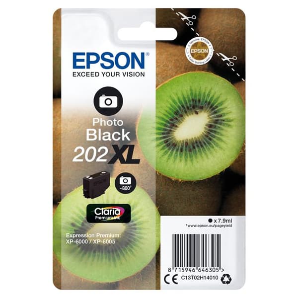 Epson Claria Premium 202XL bläckpatron - Svart - Bläckstråle - High Yield - 800 sidor