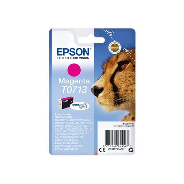 Epson DURABrite T0713 bläckpatron - Magenta - Bläckstråle - 425 sidor