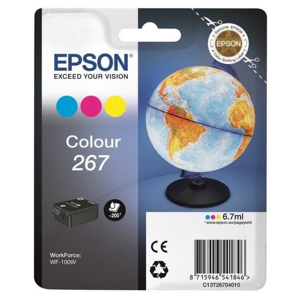 Epson Globe Singlepack Colour 267 ink cartridge