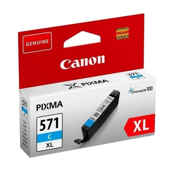 CANON CLI-571C XL cyan bläckpatron med stor kapacitet (CLI571XL)