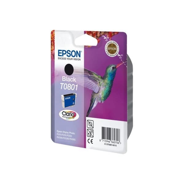 EPSON Claria T0801 Bläckpatron - Svart - Bläckstråle - 1/Pack