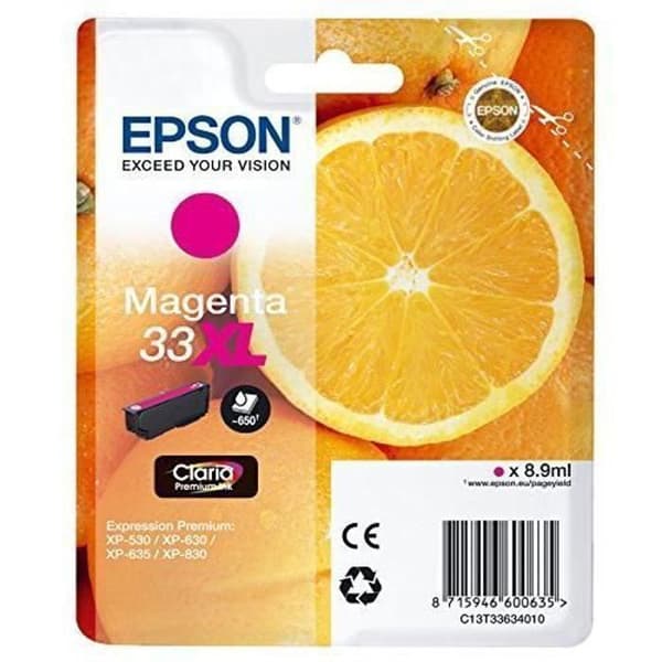 Epson 33XL Claria Premium Originalbläckpatron Magenta C13T33634012