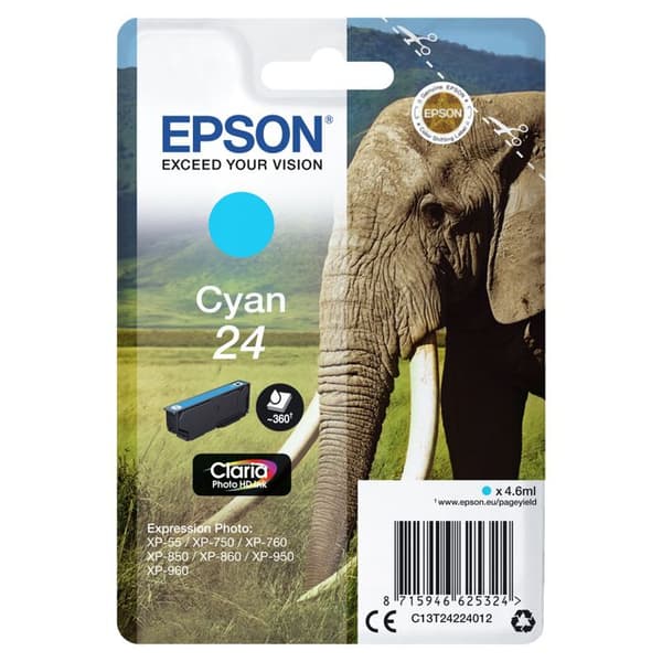 Epson Claria Photo HD bläckpatron - Cyan - Bläckstråle - 360 sidor - 1