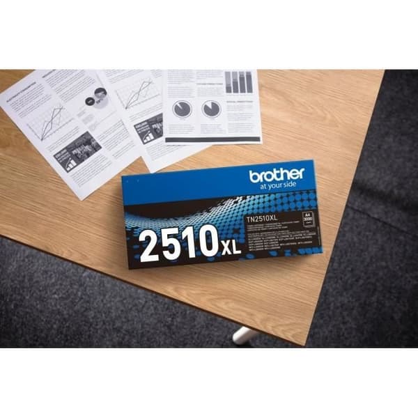 Brother TN2510XL svart toner med hög kapacitet - 3000 sidor