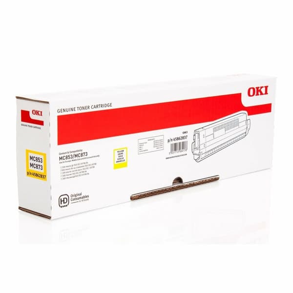 Original toner OKI 45862837 Gul
