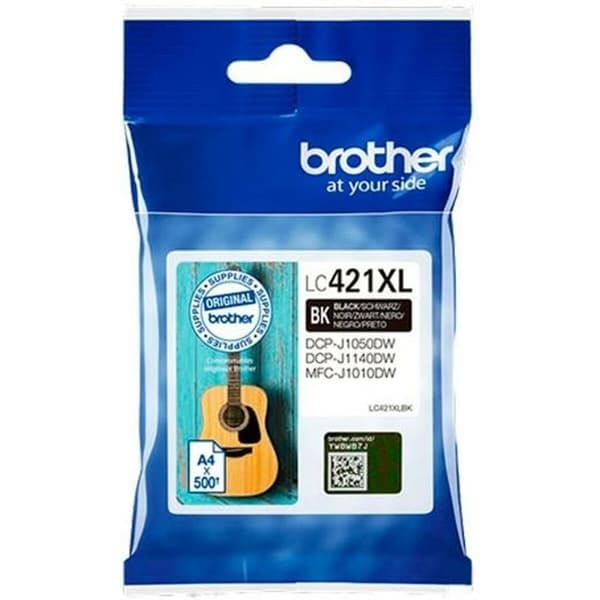 Original blækpatron Brother LC421XL Sort (5 enheder)