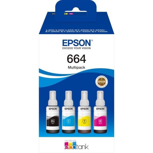 Multipack 4 färger EcoTank 664 (C13T664640)