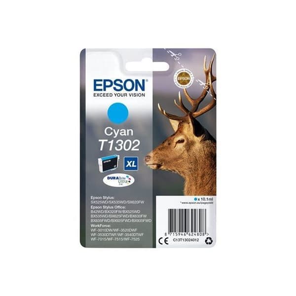 EPSON Cartridge T1302 - Rådjur - Cyan