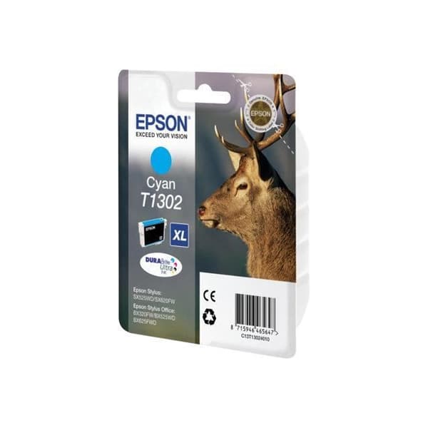 EPSON Cartridge T1302 - Rådjur - Cyan