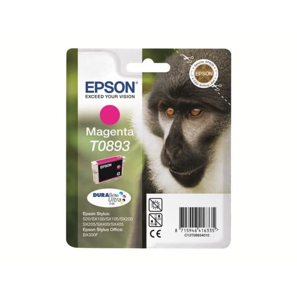EPSON DURABrite Ultra T0893 bläckpatron - Magenta - Bläckstråle - 1/Pack