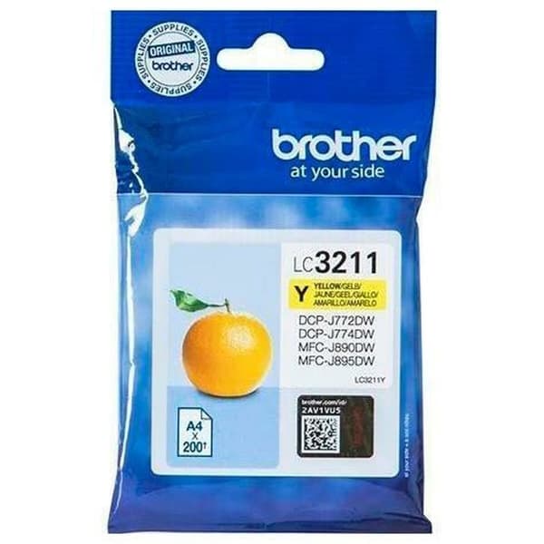 Yhteensopiva mustepatruuna Brother LC-3211Y Keltainen