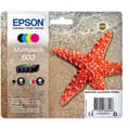 Pikkukuva 2 / 2: Alkunperäinen mustepatruuna Epson Nº 603 Musta/Cyanin sininen/Magentan punainen/Keltainen