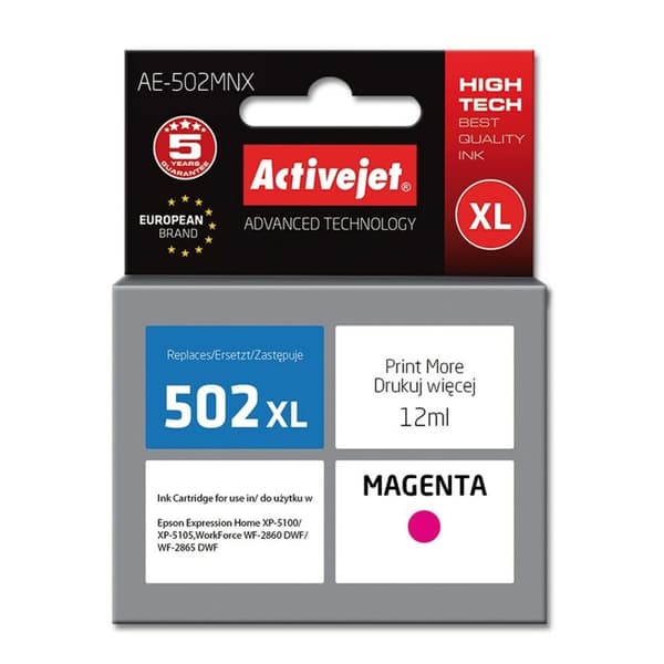 Alkunperäinen mustepatruuna Activejet AE-502MNX Magenta