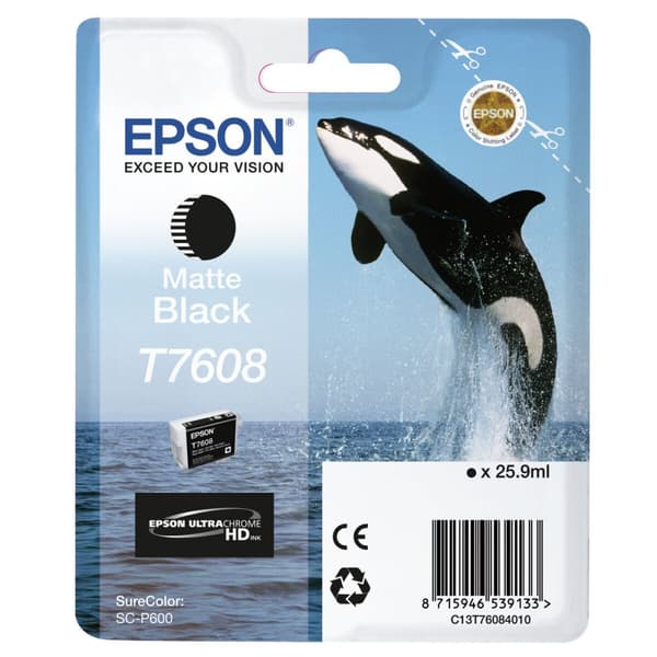 Alkunperäinen mustepatruuna Epson C13T76084N10 Monivärinen Mattamusta