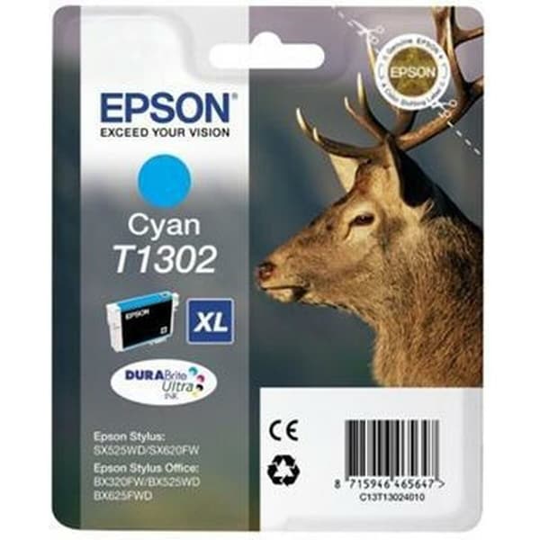 Alkunperäinen mustepatruuna Epson C13T13024012 Syaani