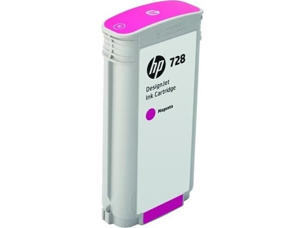 HP 728 130 ml magenta DesignJet-bläckpatron, Standardavkastning, Magenta, Färgbaserat bläck, 130 ml, 1 styck