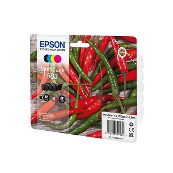 Bläckpatron - EPSON - PACK 503 PIMENT - Bläckstråleskrivare - Flerfärgad - 4 stycken