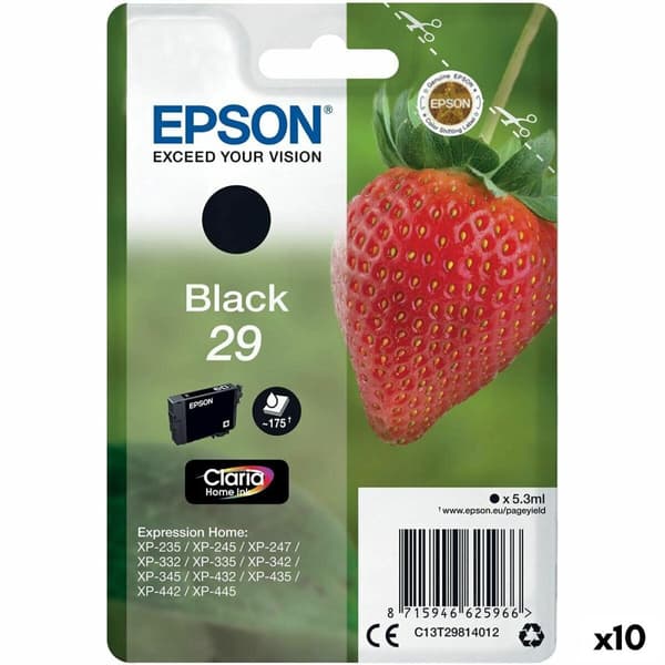 Original Bläckpatron Epson 29 XL Svart (10 antal)