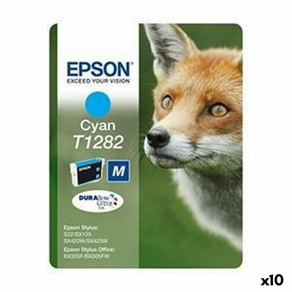 Original Bläckpatron Epson STYLUS S22/SX 235W /420W/425W/ OFFICE BX305F Turkos (10 antal)