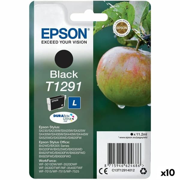 Original blækpatron Epson SX 235W/420W/425W/BX305F/320FW Sort (10 enheder)