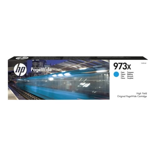 HP 973X - Lång livslängd - cyan - original - PageWide - bläckpatron