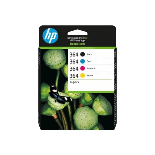HP 364 - 4-pack - svart, gul, cyan, magenta - original - bläckpatron