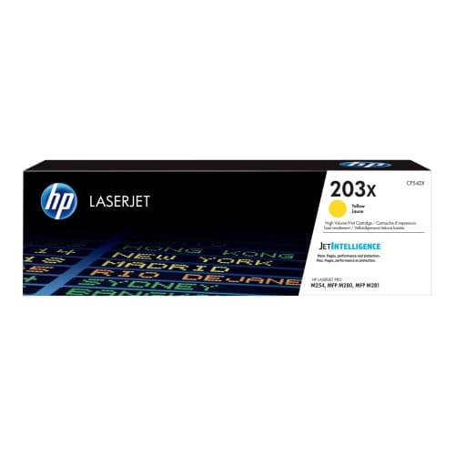 HP 203X - Lång livslängd - gul - original - LaserJet - tonerkassett (CF542X)